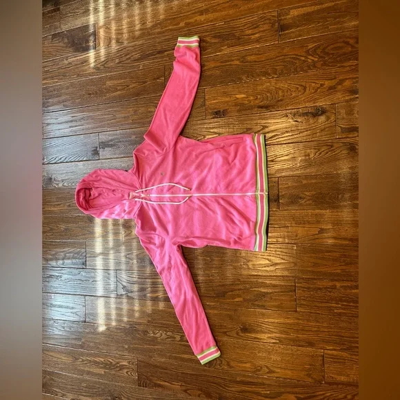Lilly Pulitzer Pink Zip Up Hoodie with FOUR Pockets 🌴👏🏽 - Picture 2 of 7